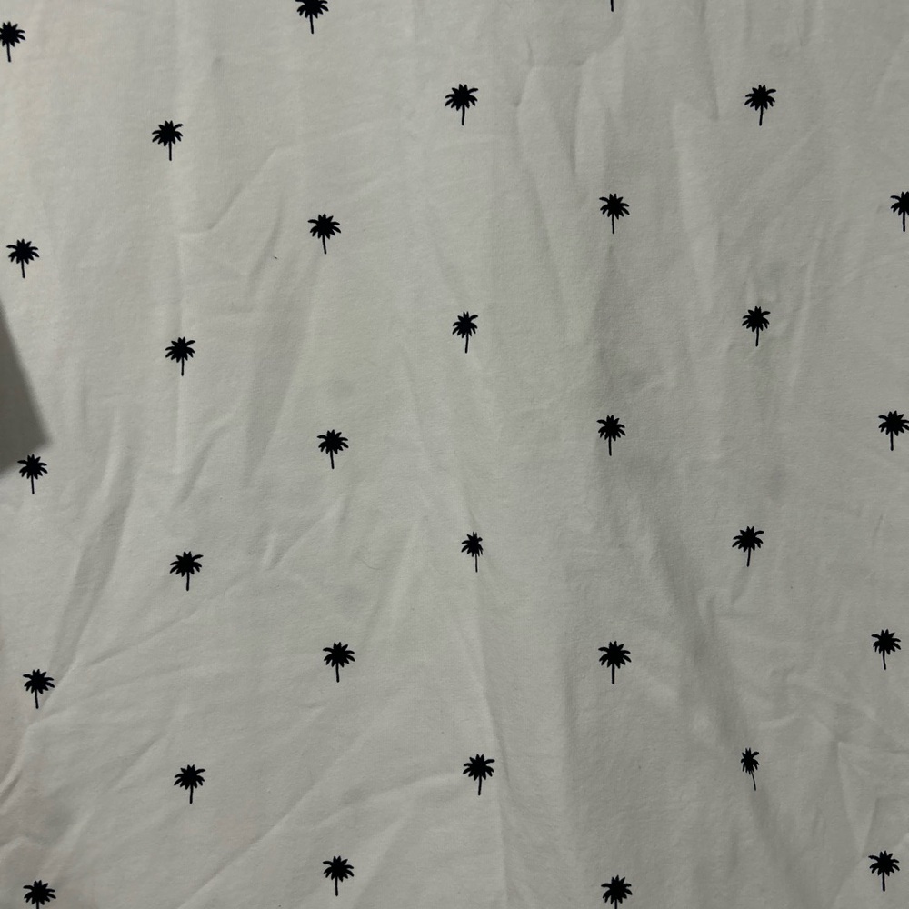 Free Planet White T-Shirt with Black Palm Print - Picture 3 of 4